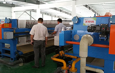 污泥壓濾機液壓翻板變形的處理方法